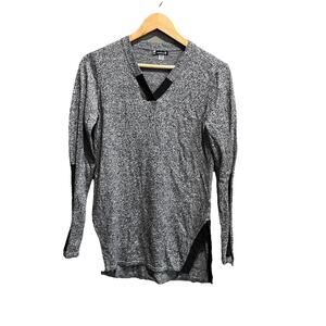 Smartwool Gray Shadow Pine Tunic V Neck Women's Sweater Size Small